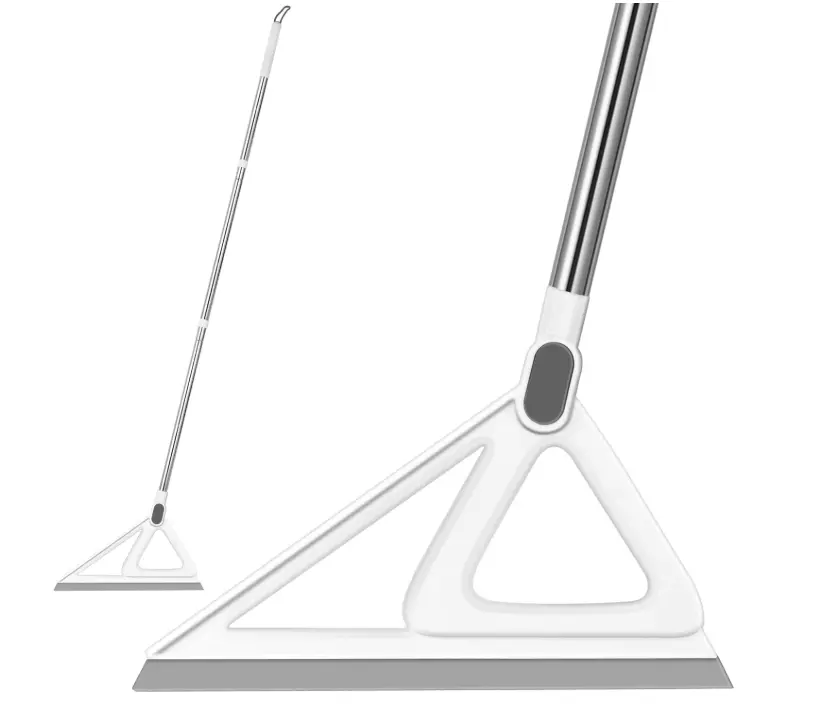 Multifunction Magic Broom, Squeegee Broom for Floor, Rubber Silicone Broom for Floor Cleaning, Magic Broom Sweeper for Living Room, Kitchen, Bathroom-Easy Dry The Glass (Grey, 54 INCH)