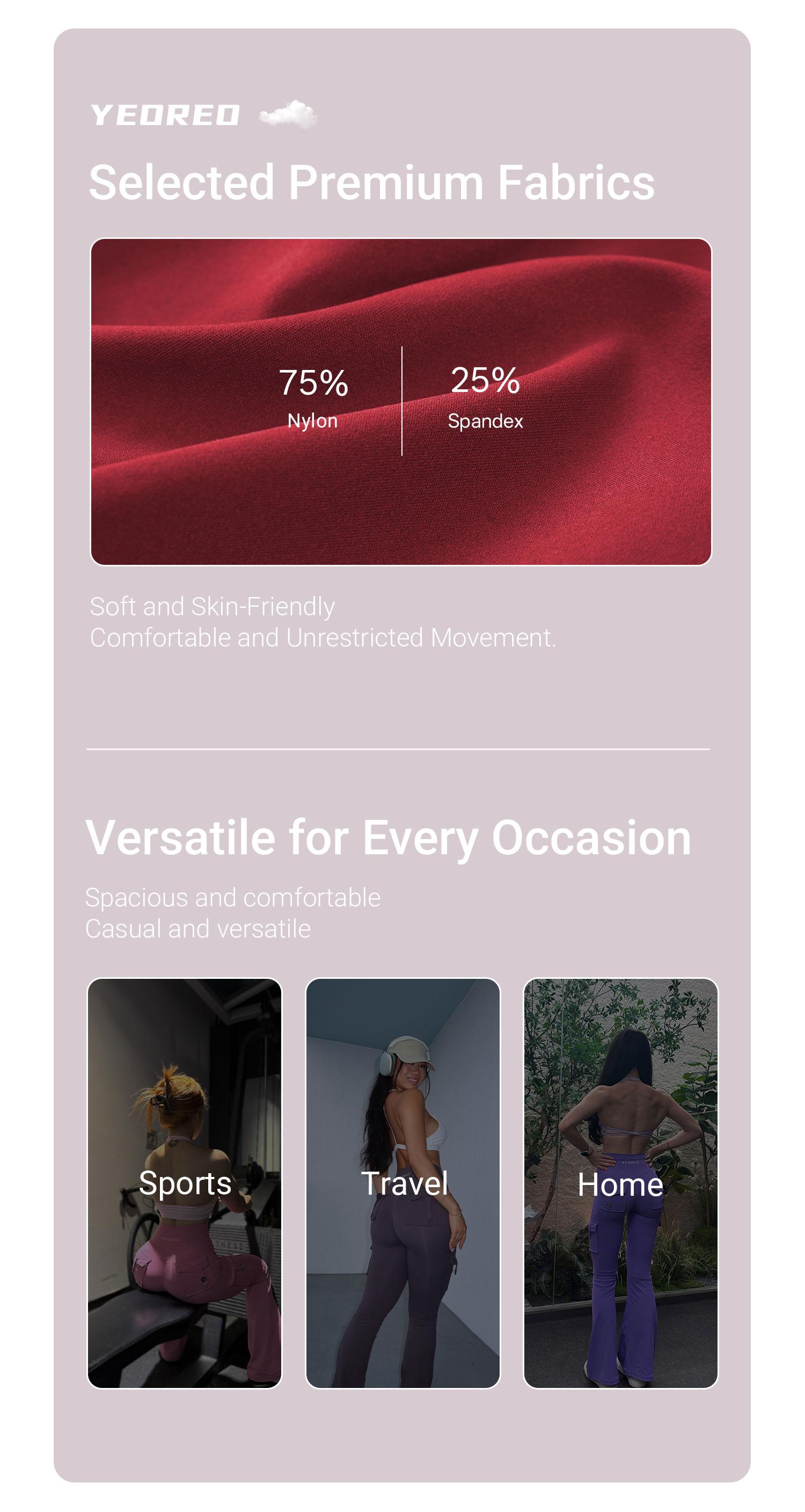 YEOREO CoreFlex Women's Workout Flare Leggings with Pockets Hidden Scrunch High Waisted Cargo Gym Yoga No Front Seam Leggings Flared Joggers Fitness Outfit Camouflage Sports Pants 75% Nylon 25% Spandex YEOREO CoreFlex Women's Workout Flare Leggings with Pockets Hidden Scrunch High Waisted Cargo Gym Yoga No Front Seam Leggings Flared Joggers Fitness Outfit Camouflage Sports Pants 75% Nylon 25% Spandex