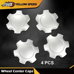 4pcs 17" Wheel Hub Center Cap Silver Fit For 2003-2007 Toyota Tundra Sequoia