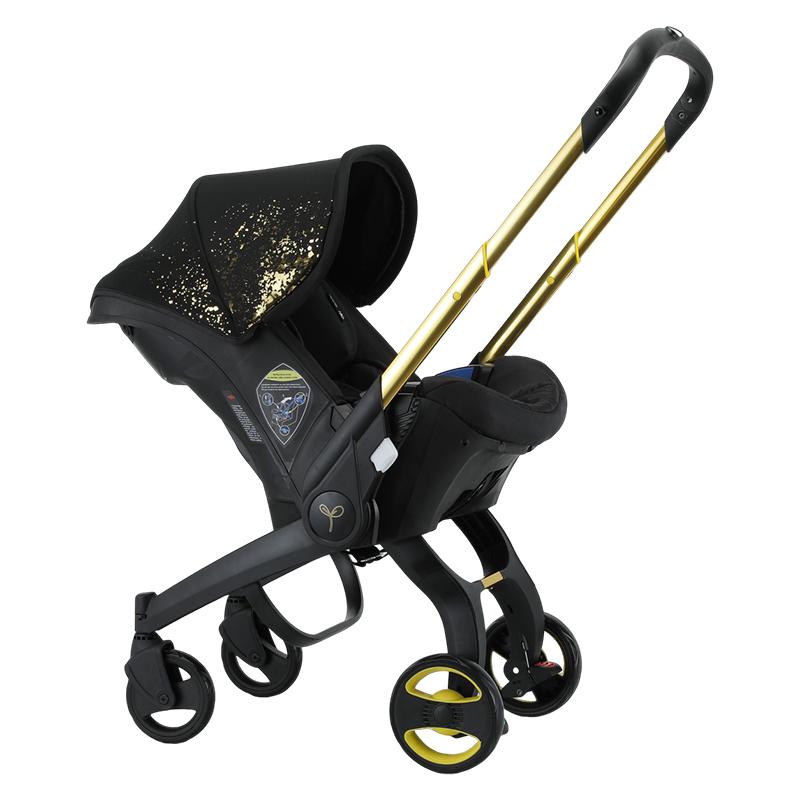 (No Base)Foldable Four-wheel Baby Stroller with Free Bag Newborn Stroller Foldable Legs Equipped with Chest Clip One-Click Contraction Function Aluminum Alloy 4-wheel Travel Toddler Stroller