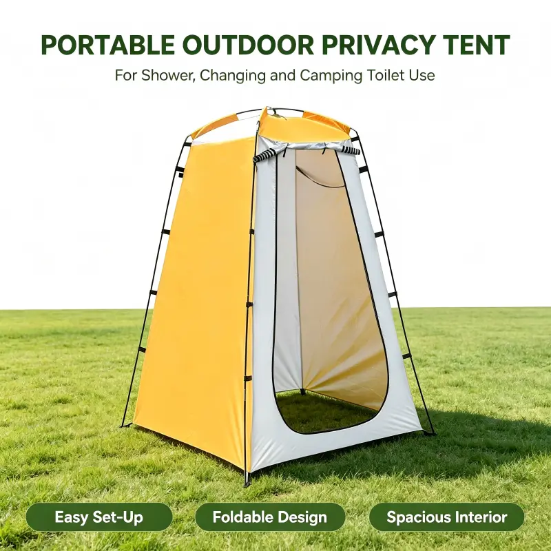 1-Person Pop Up Privacy Tent, Waterproof Sunscreen Shelter, Portable Foldable Space Saver with Carry Bag, Easy Set-Up for Hiking & Outdoor Uses, Compact Emergency Tent Easy Up Tent Emergency Tent