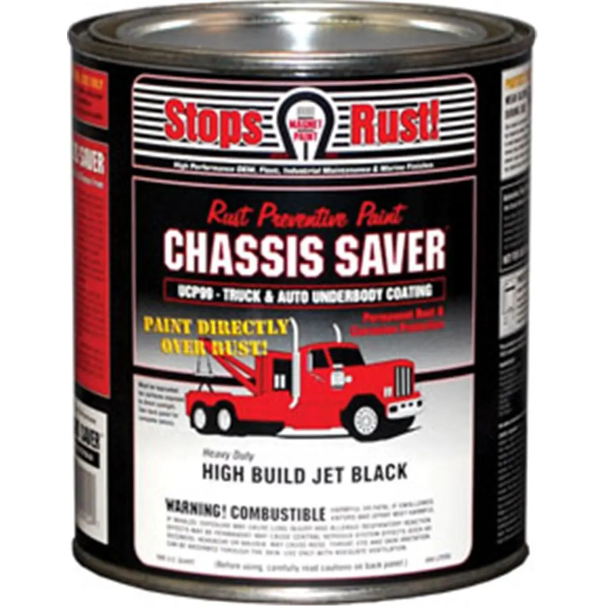 212 MAIN 1 Qt Gloss Black Single-Component Chassis Paint - Rust-Stopping High-Solids Flexible Glaze, VOC-Compliant Direct-Apply Underbody Coating for Rock-Hard Finish