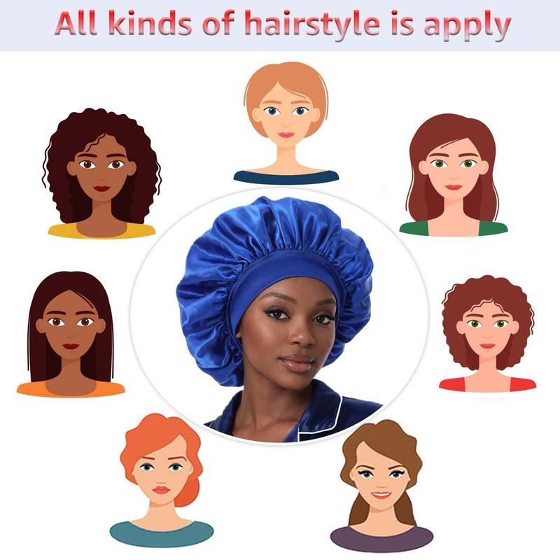 Wine Color Satin Hair Bonnet for Sleeping, Single Layer Soft Silk Sleep Cap, Edge Friendly Night Hair Care school gift Sleeping Bonnet