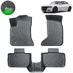 Floor Mats for 2011-2023 Dodge Charger AWD/Chrysler 300 AWD All Weather Floor Liners Front & 2nd Row TPE Heavy Duty (NOT for RWD)