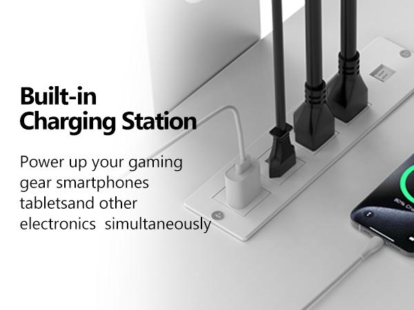 HOOBRO TV Stand with Mount, Swivel TV Stand Mount for 75 inch TV, Entertainment Center with Power Outlet, Height Adjustable TV Console with Flip Down Drawer for Living Room, Bedroom, White