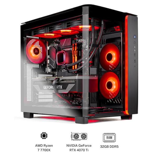BattleForgePC Ryzen 7 9800X3D and RTX 5070 Ti full gaming pc fully built fully built Elite Series Gaming Computer with AMD BattleForgePC Ryzen 7 9800X3D and RTX 5070 Ti full gaming pc fully built fully built Elite Series Gaming Computer with AMD