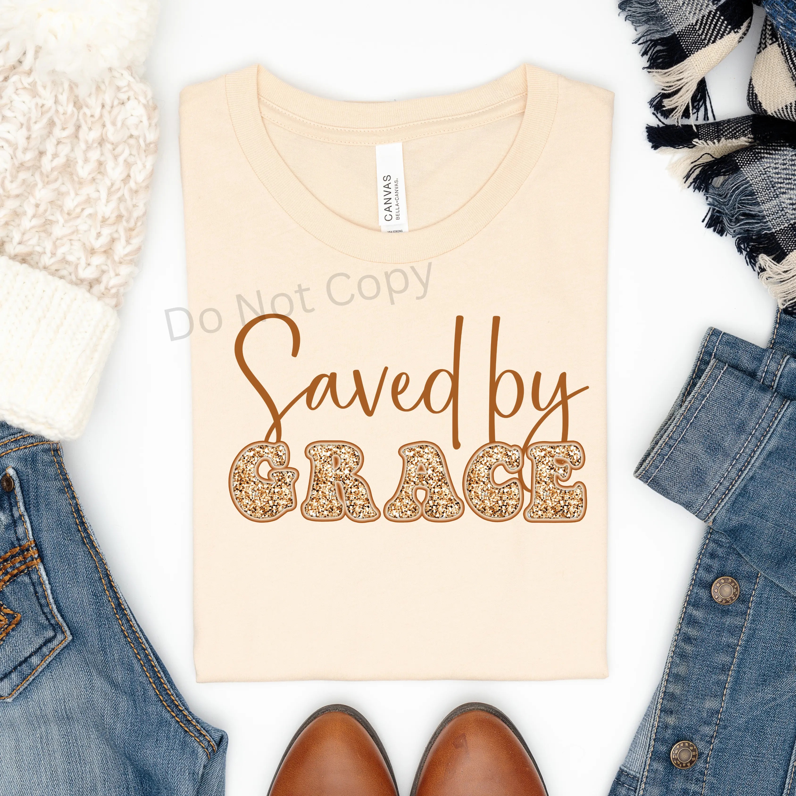 Saved By Grace DTF Transfer ONLY
