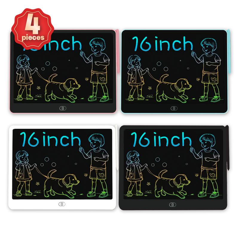 16-inch Oversized Screen Children's LCD Handwriting & Drawing Board One-click Clear Writing Practice Tablet Doodle Board for Kids Ideal Writing & Doodling TikTok Hot Item Fun Educational Tool