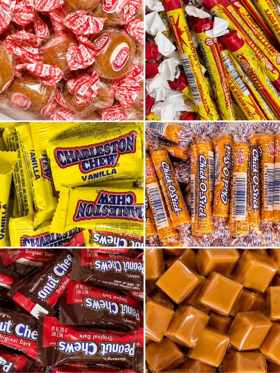 8oz Bag Individually wrapped candy- CHOCOLATE, CARAMEL, COCONUT CANDY- 8oz bag cheap candy | Peanut Chews, Chick-O-Stick, Caramel, Charleston Chew, Coconut Candy | Bulk Sweet Gift, Peanut Butter, Coconut- ny snack pantry