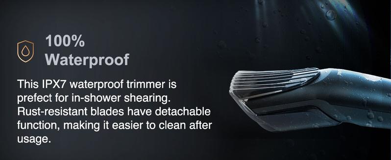 Body Trimmer, Versatile Hair Clipper with Adjustable Guide Comb and Ceramic Blade Heads, Waterproof Groin Hair Trimmer for Optimal Hygiene, Rechargeable Electric Razor in Sleek Black Design Body Trimmer, Versatile Hair Clipper with Adjustable Guide Comb and Ceramic Blade Heads, Waterproof Groin Hair Trimmer for Optimal Hygiene, Rechargeable Electric Razor in Sleek Black Design