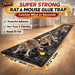 Purrrfect Extra Strong Sticky Pads – Long-Lasting Adhesive Sheets for Indoor Insect Control, Multi-Use Household Surface Protection