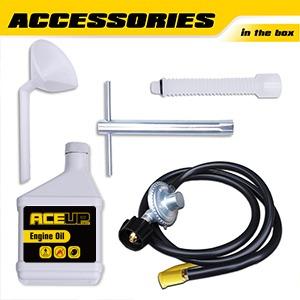 Aceup Energy 4000W Portable Quiet Inverter Generator - Dual Fuel (Gas/Propane), RV-Ready, EPA Compliant