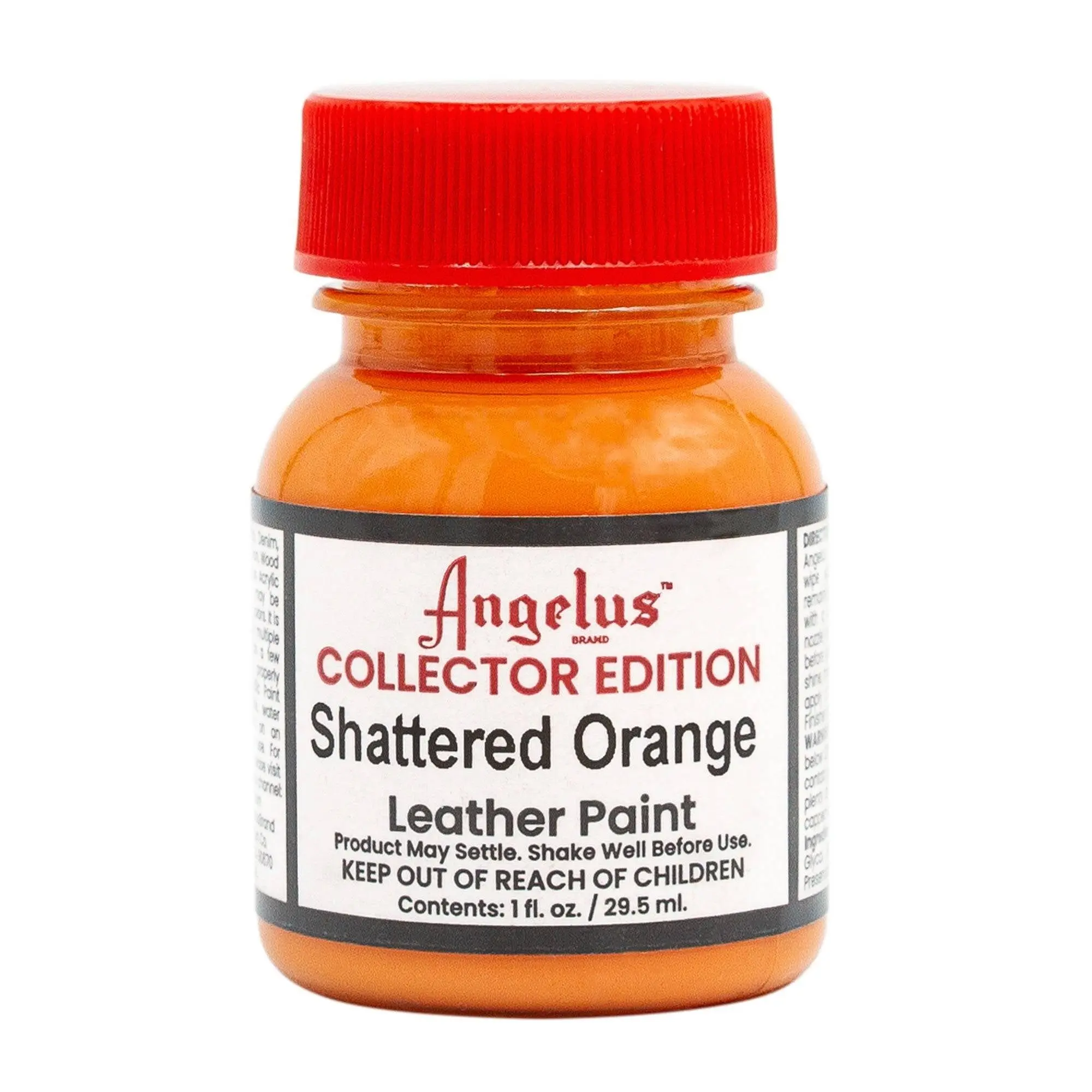 Angelus Collector Edition Shattered Orange, Acrylic Leather Paint, Flexible Shoe Paint