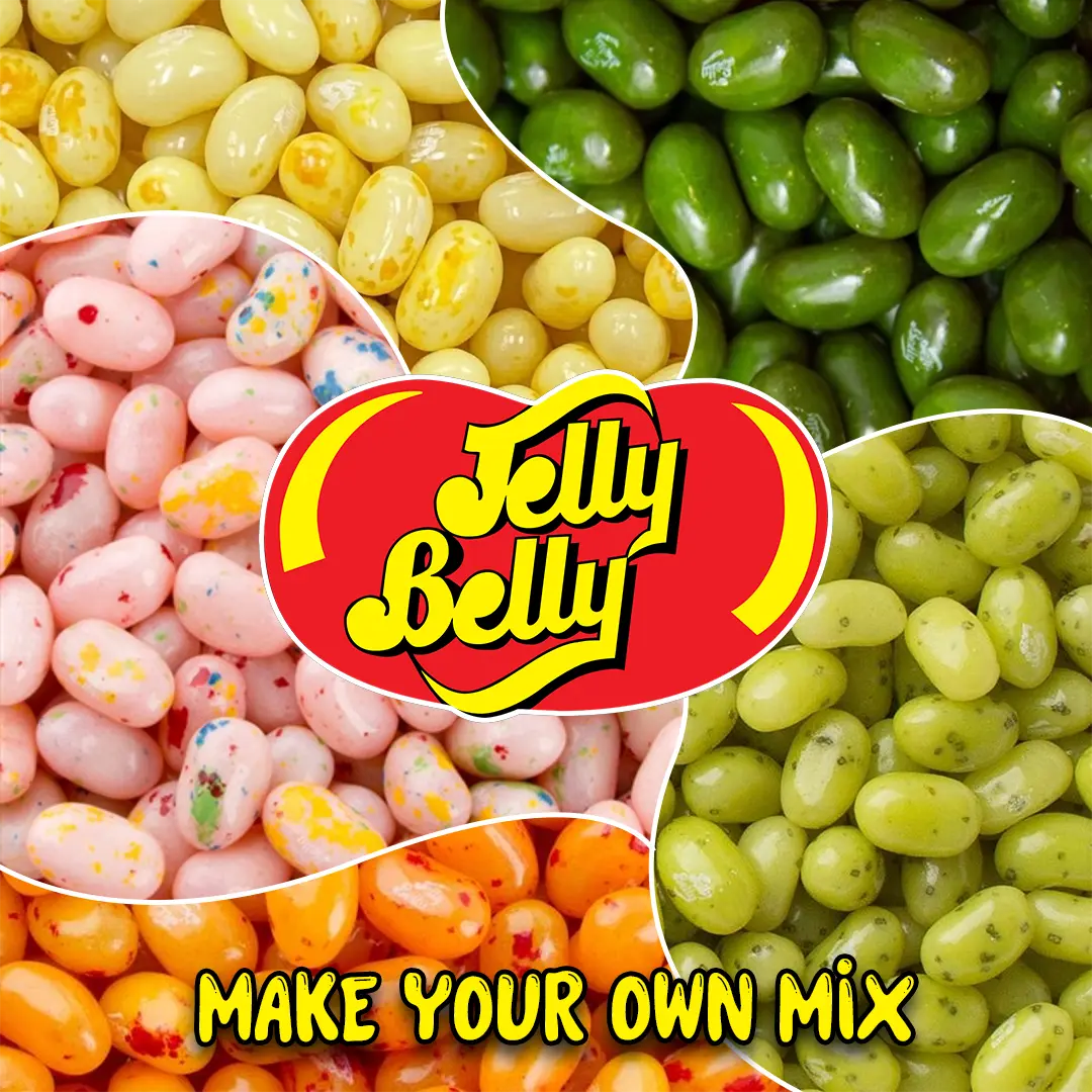 RICH & RICHERS Custom Jelly Belly Mix - 1 lb Bulk Bag | Choose Your 2 Favorite Flavors | 16 oz Personal Blend | Top Selling Flavors | Perfect for Snack & Candy Lovers