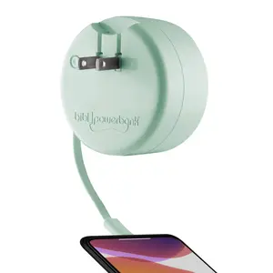 Wall Charger and Power bank in one Micro Powers Samsung, LG, Motorola, Kindle, and cameras from Canon, Nikon, Sony, and Panasonic via a Micro USB connector.