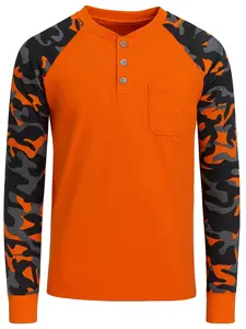 Texas FRC Overtime Henley HRC 2  Flame Resistant 7oz 100% Cotton Long Sleeve- size up recommended if you don’t prefer fitted