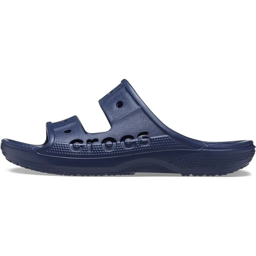 Crocs Unisex Baya Two-Strap Slide Sandals - Navy 207627-410