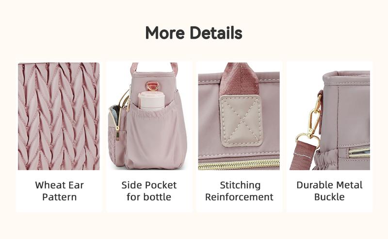 HSHRISH PT61 Insulated Tote with Lunch Bag  & Lunch Box for Women LeakProof Tote Bag with Adjustable Straps & Side Pockets Reusable Cooler for Work Picnic