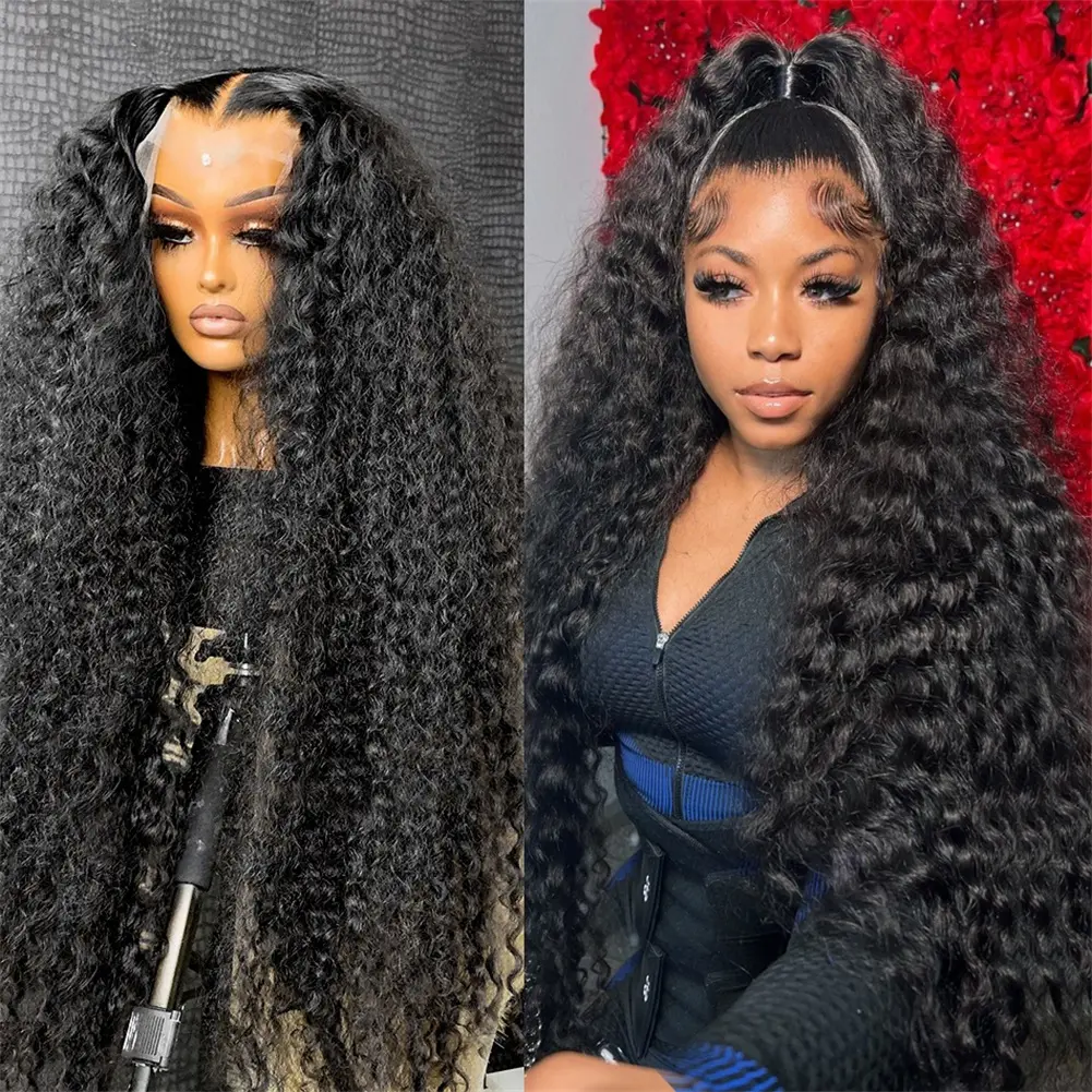 [Hot Flash Sale]32 34Inch 13x6 13x4 Lace Front Human Hair Wigs Pre Plucked For Women Deep Wave Human Hair Lace Frontal Wigs 180 Density Transparent Lace Wig Real Human Hair #TikTokShopFallDealsForYou #TikTokShopHolidayHaul #TikTokShopBackToSchool