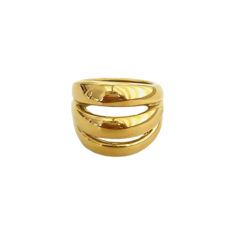 Triple Dome Ring - 316L Stainless Steel Triple Dome Ring - 316L Stainless Steel
