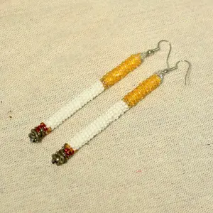 Handmade Dangle Half-Burnt Cigarette Earrings