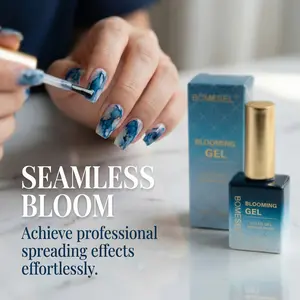 BOMESEL Blooming Gel - UV/LED Soak-Off Nail Art Gel for Watercolor, Marble, and Floral Effects - Instant Spreading, No Cure Needed, Professional Salon & Home Use