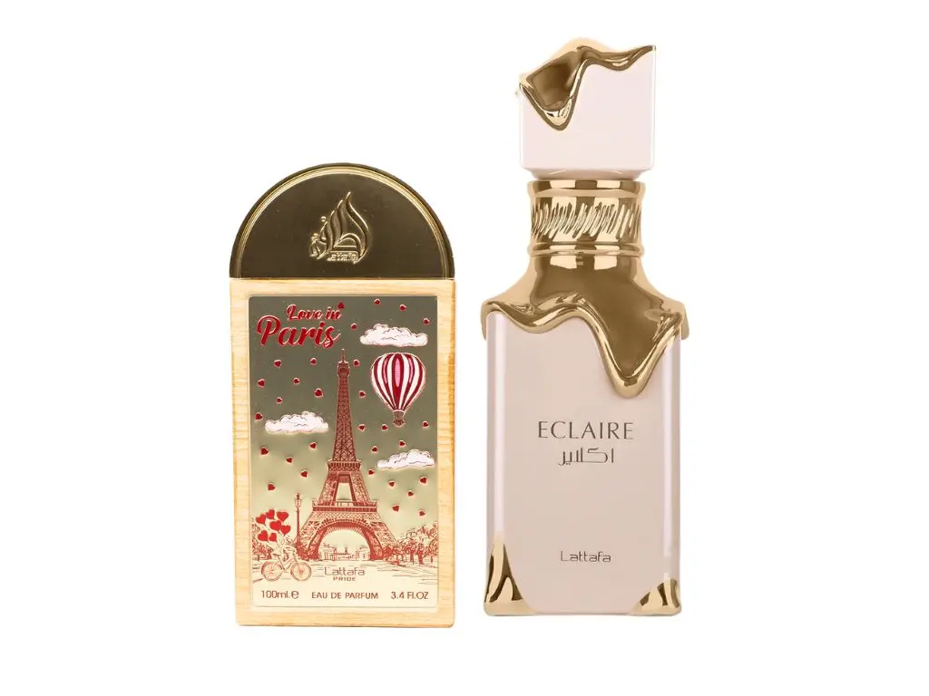 Lattafa Pride Love in Paris + Lattafa Eclaire 100ml EDP Sprays Bundle