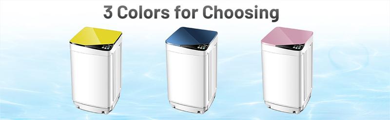 Costway Full-Automatic 7.7lbs Washing Machine with Built-in Barrel Light, Safety and Energy-Saving Design for small space, home, dorms, camping, RVs, and apartment usage