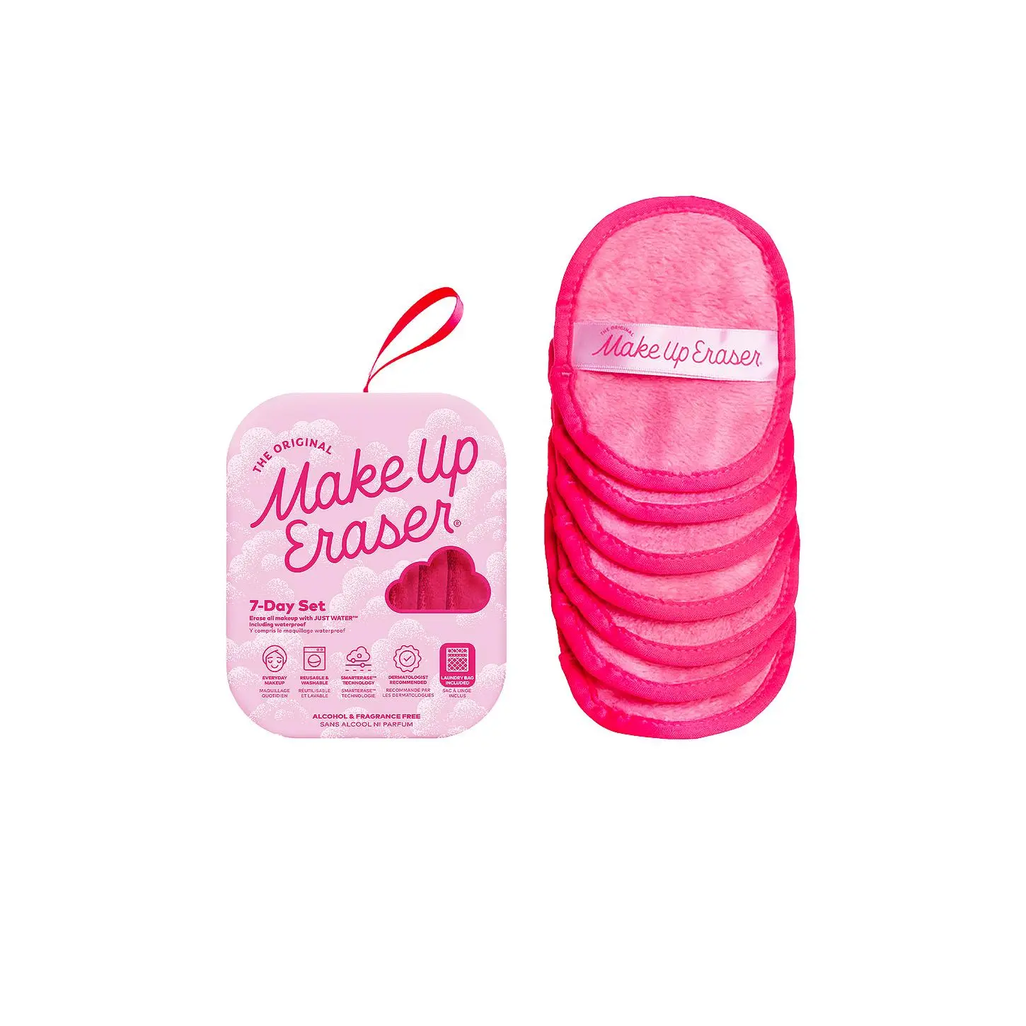 MakeUp Eraser 7-day Makeup Eraser Set in Pink