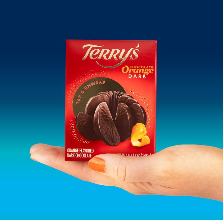 Terry's Chocolate Orange Dark Chocolate 5.11 oz | Stocking Stuffer and Party Favor | Break Apart Chocolate Ball with Real Orange Oil | Holiday Favorite