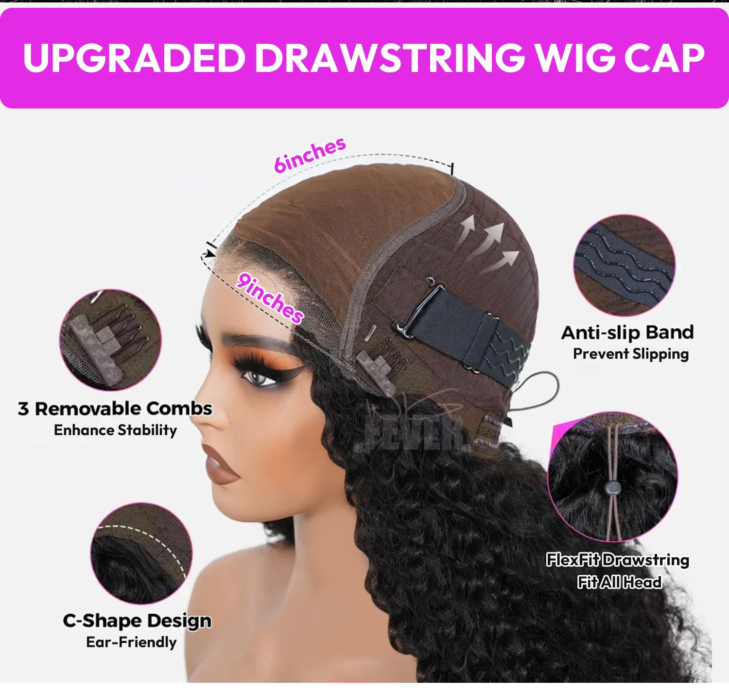 WIGFEVER M-Cap 9x6 Burmese Curly Wave Wear Go Glueless Wig Pre-Cut Lace Human Hair Lace Closure Wig Beginner Friendly with Adjustable Strap & Breathable Cap #Spring Glow-Up SpringStatements