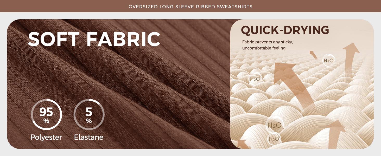 FISOEW 2026 Womens Oversized Sweatshirt Deep V Neck Lightweight Ribbed Knit Casual Chic Top Half Sleeve Ribbed Pullover Basic Minimalist Summer Wardrobe Essential