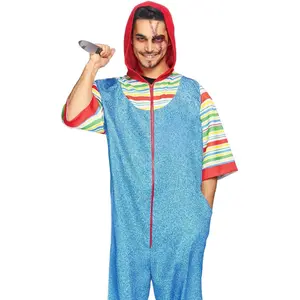 Creepy Killer Costume Chucky Jumpsuit for Halloween by Leg Avenue