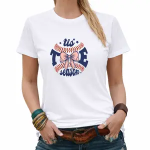 Tis the TIE Season Baseball & Bow Tee – Chic Game Day Shirt for Moms and Fans