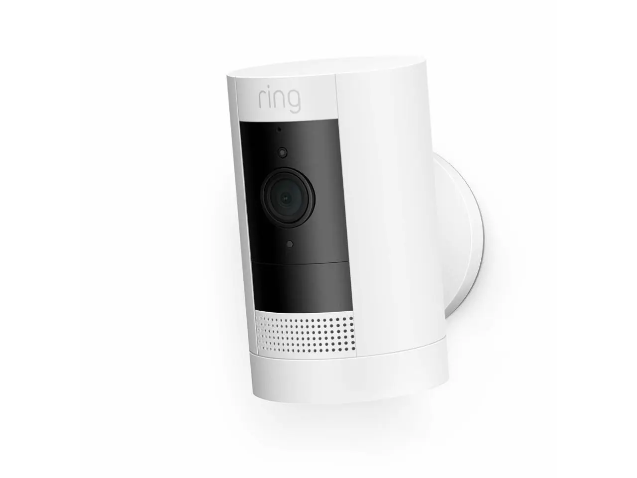Ring Outdoor Cam (Stick Up Cam) Battery - Wireless Outdoor Security Camera, 1080p HD, Color Night Vision, Two-Way Talk, Mount Anywhere, White
