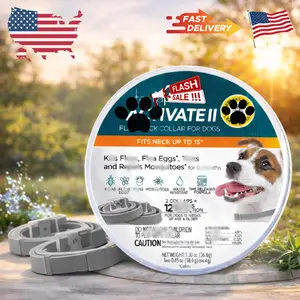 F&T Collar for Small Dogs 2-Pack, 12-Month Pest Management Support, Adjustable Collar for Necks up to 15 Inches