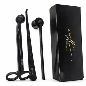 Hillight Candle Care Tool Kit – Wick Trimmer, Snuffer & Dipper, Stainless Steel