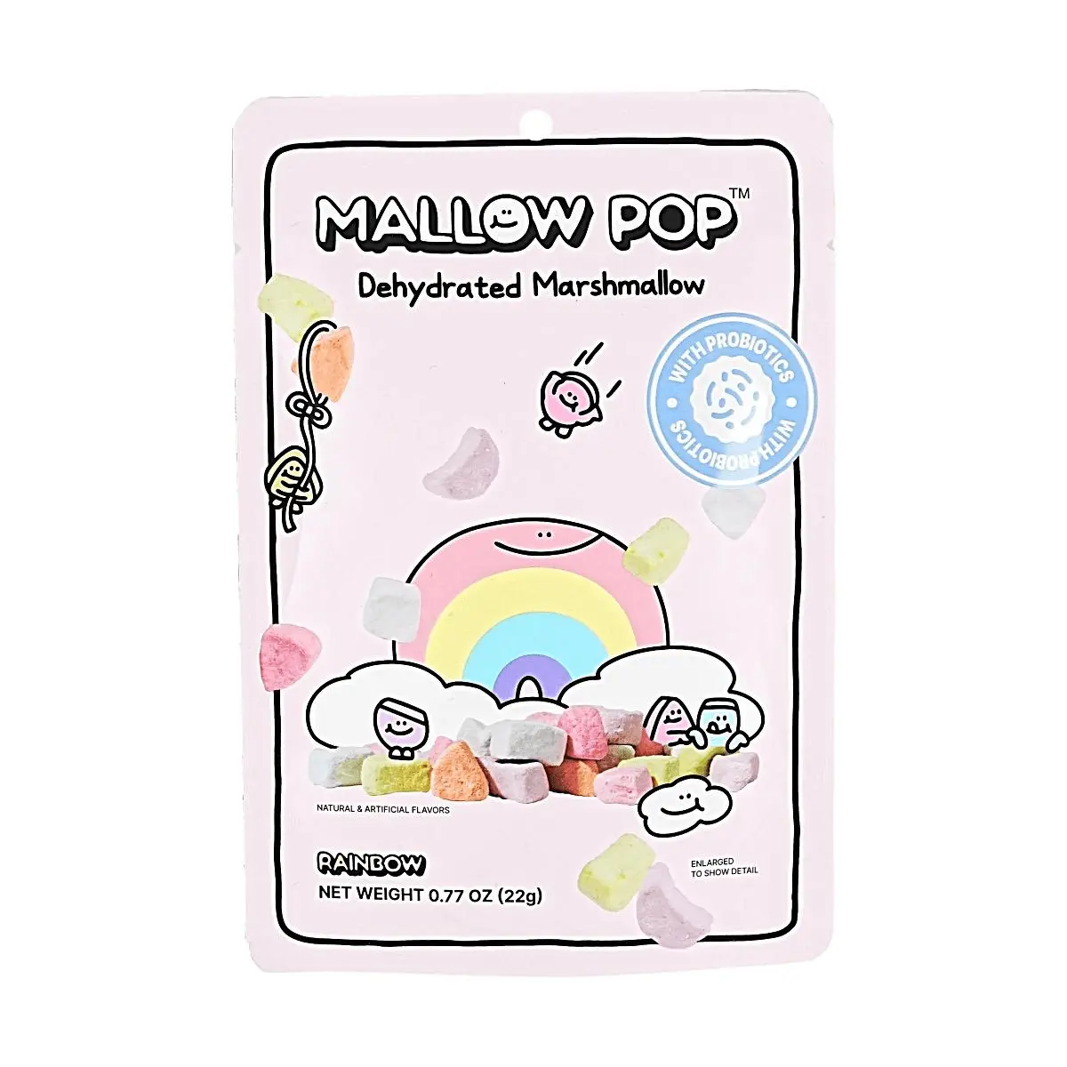 All That Sweet Mallow Pop Korean Freeze-Dried Marshmallows - Probiotic Rainbow Candy 22g