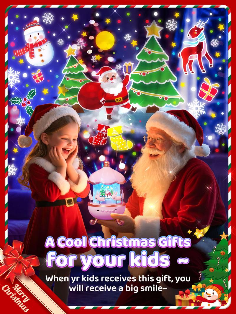 Onefire Kids Night Light Grandparents Gifts  Grandkids 15Films&15 White Noises Remote Cartoon Star Projector Sensory Lamp Princess Room Decor Toddler Sound Machine Autistic Children Baby Unicorn Dinosaur Egg Toys Birthday Ages1-10 Granddaughter Grandson