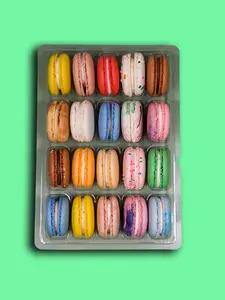 20 Pack of French Macarons - Amanda's Macaron Shoppe Assorted Macarons, 20 Count Gluten Free Sweet Snack Cookies