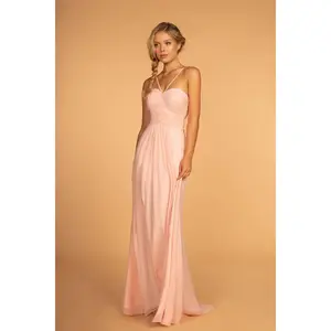 Blush Long Chiffon Dress by Elizabeth K GL2607