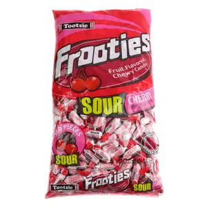 Frooties 360 Piece Bag Sour Cherry (Net Wt. 38.8oz.) - Sweet and Tangy  Snack- Candy tiktok socker bit delicious Tuna Refill Pouch Bonbon Fruity Mangga