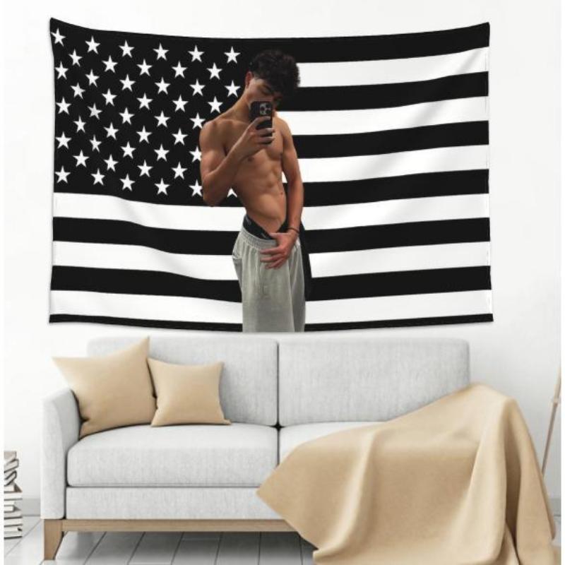 Funny American flag wall hanging malachi flag tapestry,can be used in kitchen, living room,bedroom,barton dining room. Decor Decorative Decoration