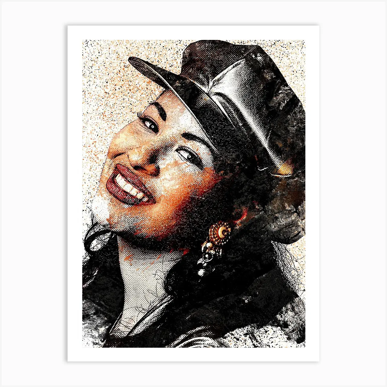 Selena Quintanilla Poster, Vintage Music Poster