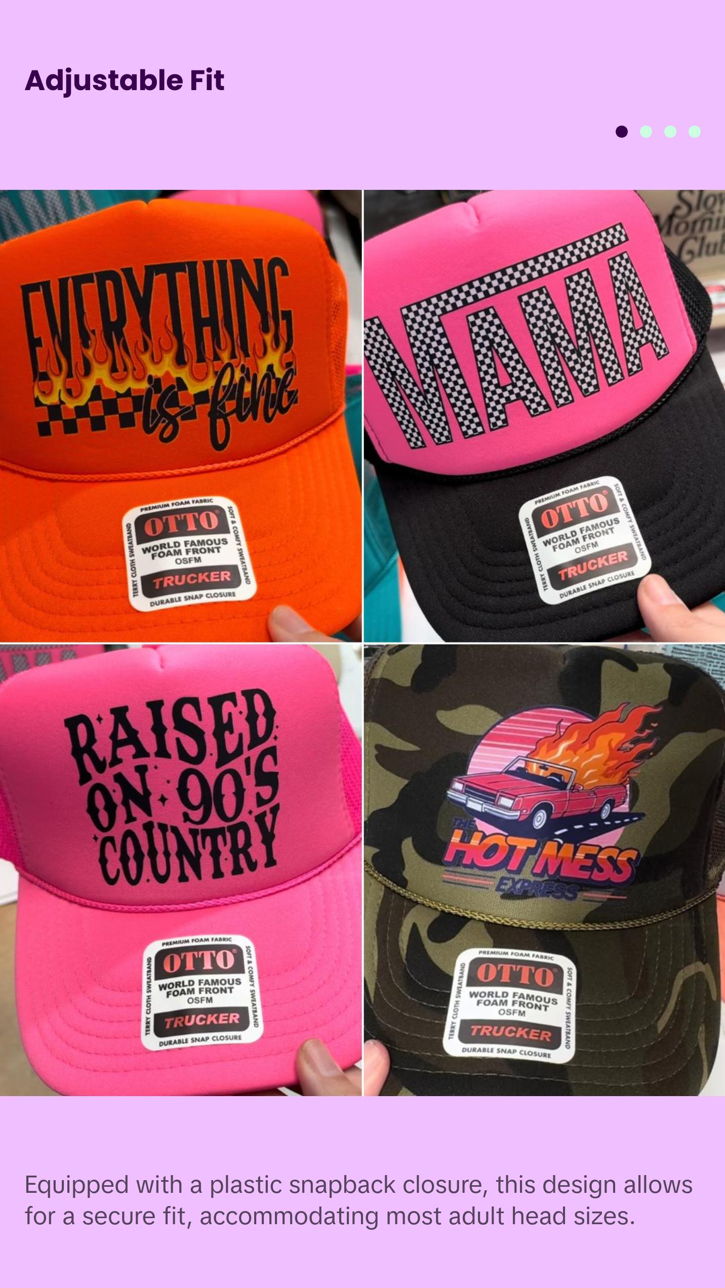DESIGN YOUR OWN TRUCKER HAT- PICK 1 HAT & A DESIGN