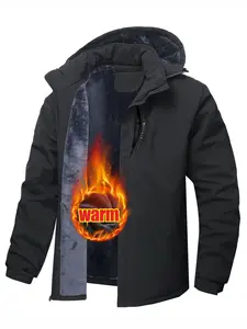 Men's Ski Jacket Warm Winter Snow Coat Waterproof Mountain Windbreaker Snowboarding Jacket Hooded for Hiking Traval