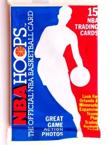 1989/90 NBA Hoops Basketball Series 2-Factory Sealed Pack (BBCE)