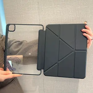 Y-fold Case for iPad 10.9 10.2  10.9 inch (10th/9th/8th/7th6th/5th generation, 2022/2021/2020/2019), for iPad Air 1/2/3/4/5/6/7  mini 6 7 iPad Pro Slim Tablet Case with Soft TPU Back Cover