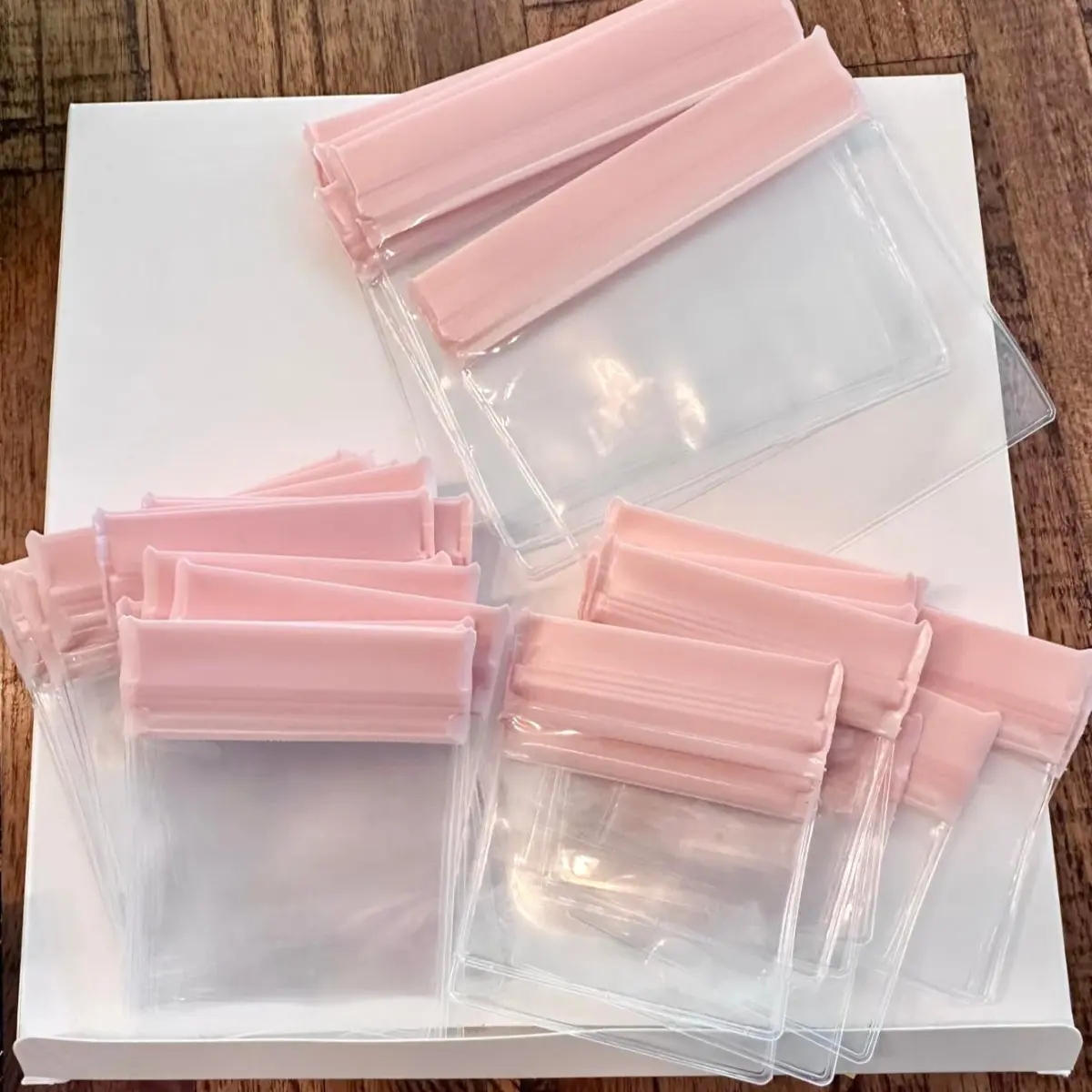 60pcs Mixed Sizes EVA Anti Tarnish Jewelry Bags Storage, Small Clear Plastic Jewelry Pouches Organizer for Gold Silver Ring Earing Chain Bracelet, Jelly-Like Softness, No Yellowing, No Odors