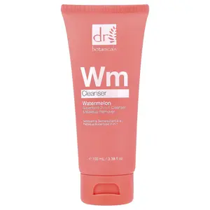 Dr. Botanicals Watermelon Superfood 2-in-1, Cleanser & Makeup Remover, All Skin Types, 3.38 fl oz (100 ml)
